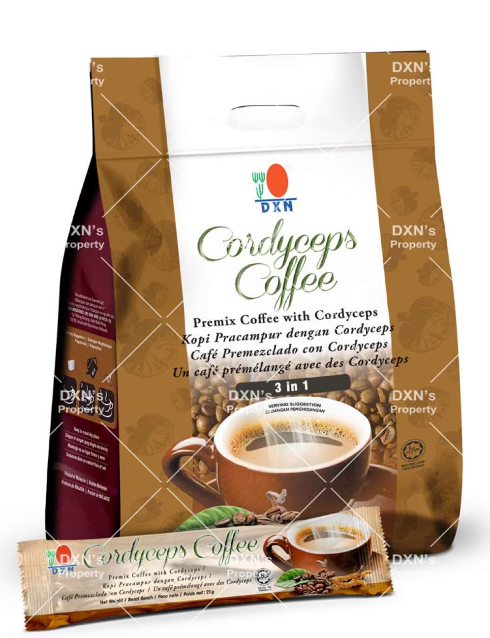 DXN CORDYCEPS COFFEE 3 IN 1